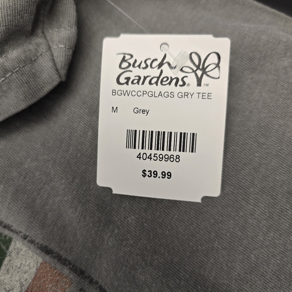 Busch Garden Old Country Tee Shirts Case 24 QTY $39.99 ea. Shirt sz M Wholesale - Picture 4 of 6